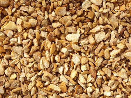 Losse gemberthee – pure gedroogde gemberwortel, pittig en cafeïnevrij